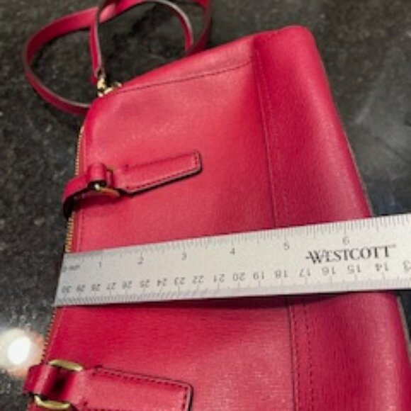 EUC Coach Saffiano Leather Satchel in Raspberry Pink - Picture 10 of 14